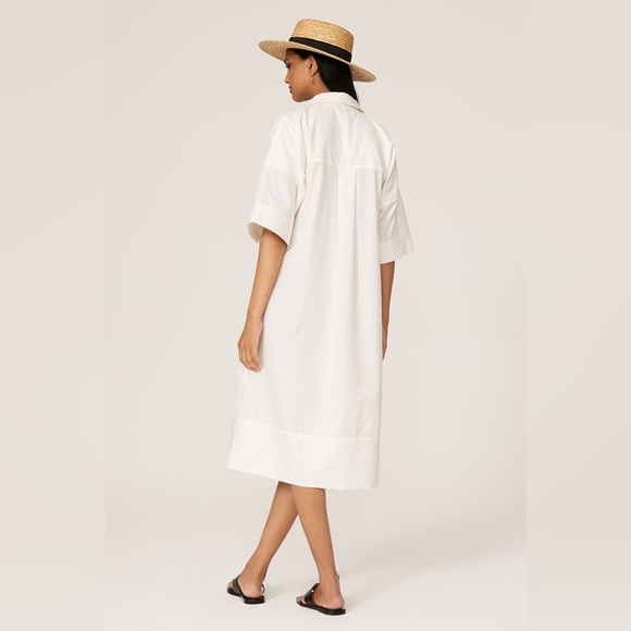 NWT Club Monaco Textured Shirt Dress - Picture 3 of 11